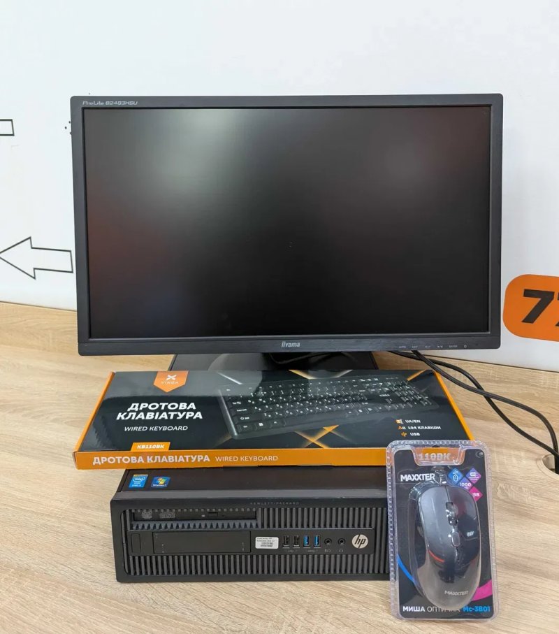 Комплект ПК i3-4130, 8 RAM, 120 SSD+Монітор 24" 1920х1080 +аксесуари — фото 2