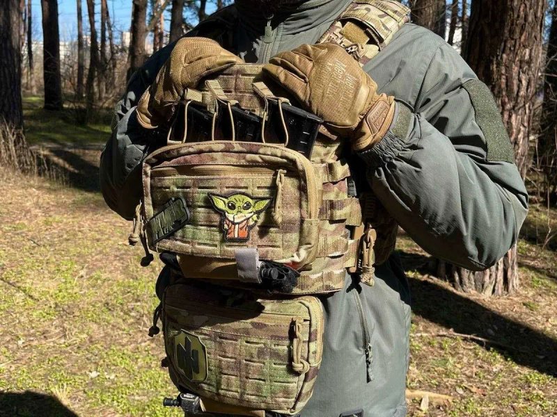 Комплект плитоноска + 7 підсумків плакард+ з підсумки, напашник, аптечка, рюкзак штурповий — фото 2