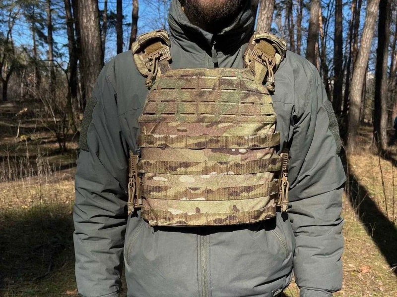 Комплект плитоноска + 7 підсумків плакард+ з підсумки, напашник, аптечка, рюкзак штурповий — фото 6