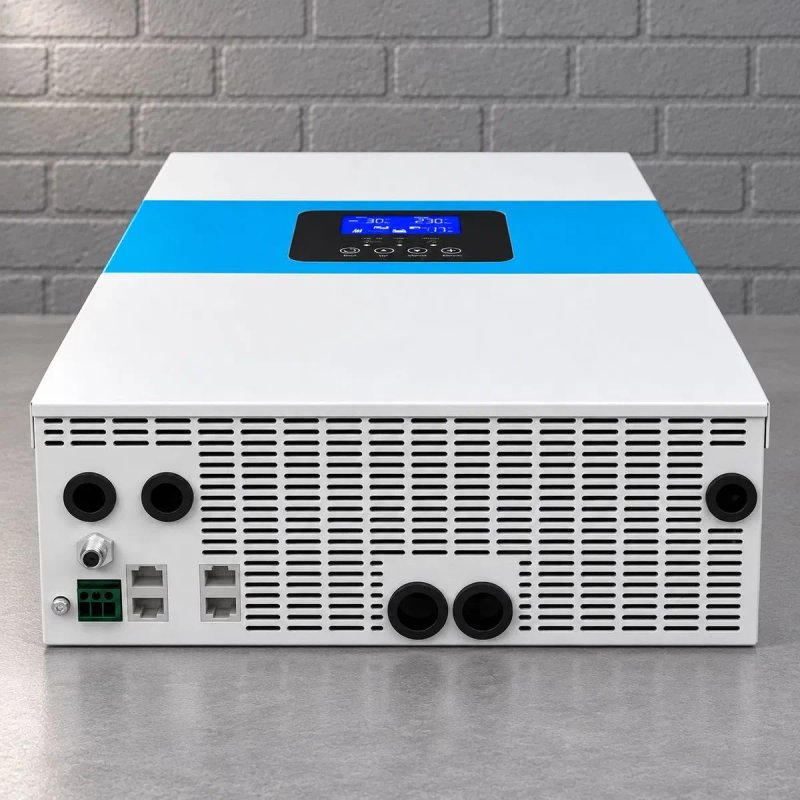 Комплект резервного живлення 10 кВт 2 акумулятори Felicity 10.24 кВт smart BMS LiFePO4 6000 циклів + гібридний сонячний інвертор 5.5 кВт Daxtromn ДБЖ — фото 6
