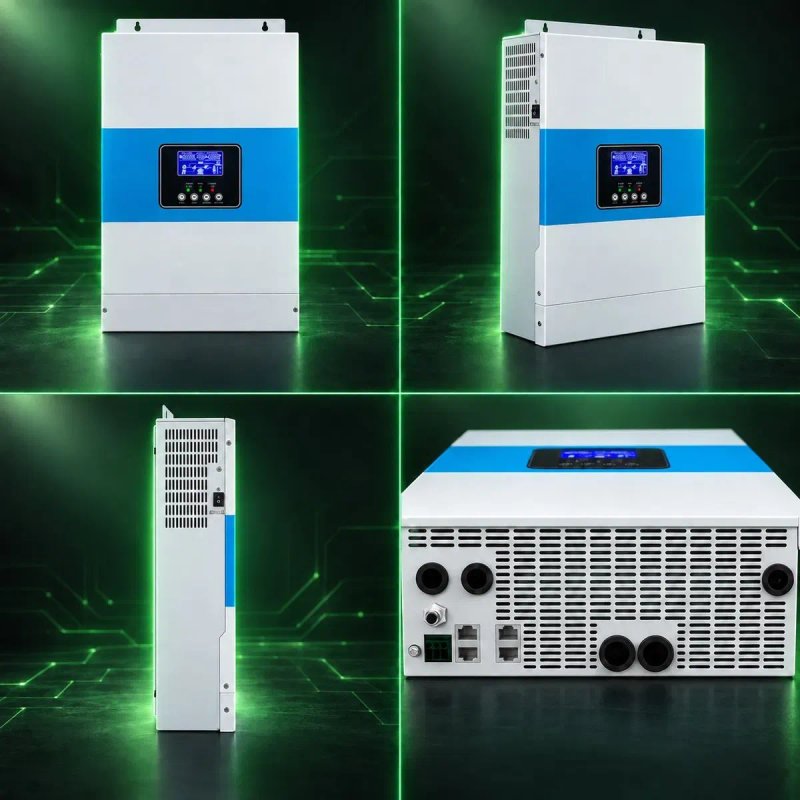 Комплект резервного живлення 10 кВт 2 акумулятори Felicity 10.24 кВт smart BMS LiFePO4 6000 циклів + гібридний сонячний інвертор 5.5 кВт Daxtromn ДБЖ — фото 7