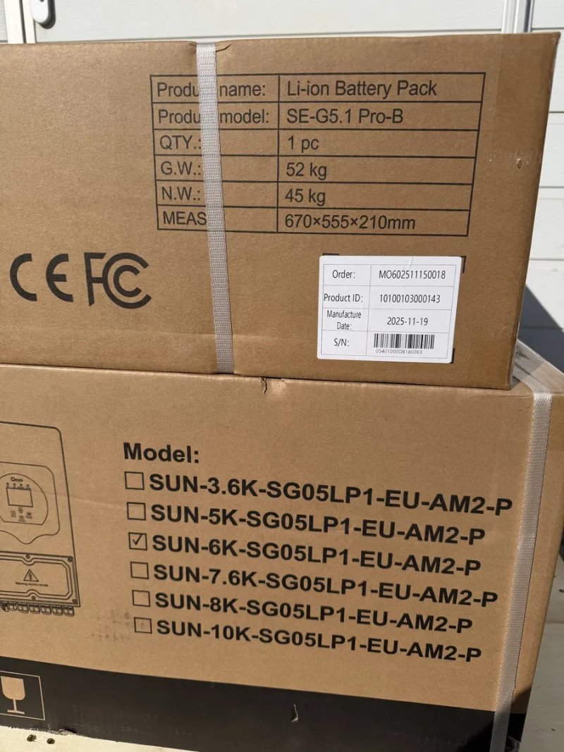 Комплект резервного живлення DEYE 6 квт + акб deye 5.1 pro-c — фото 2