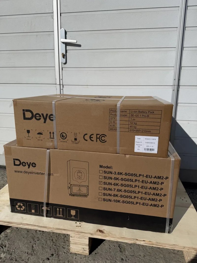 Комплект резервного живлення DEYE 6 квт + акб deye 5.1 pro-c — фото 3
