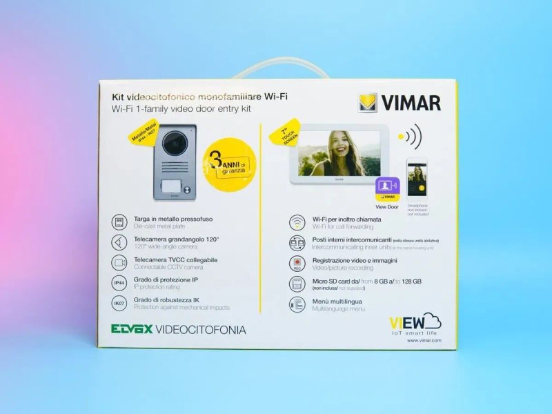 Комплект видеодомофона VIMAR K40915 для односемейного дома с 7-дюймовы — фото 5