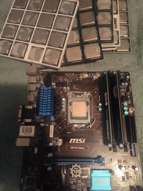 Комплекты мощные 1150 сокет. I7 4770, i7 4790 с топовыми материнскими  платами. Мощь по низкой цене.