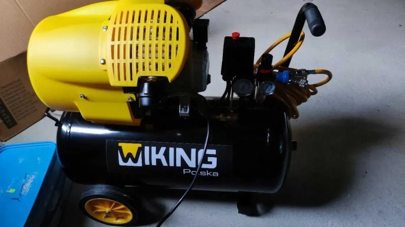 КОМПРЕСОР 50L  масляний поршневий компресор повітряний 2 циліндри ‼️ повітряний автомобільний для фарбування електричний повітряний воздушный — фото 3