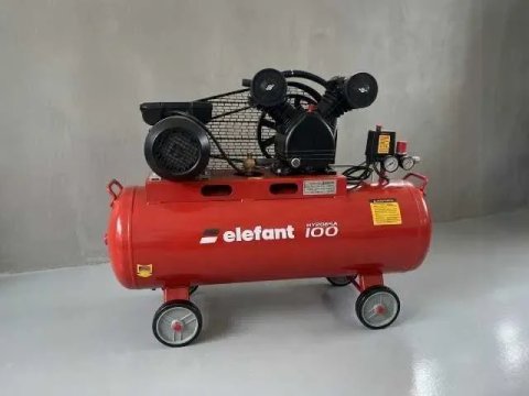 Компресор Elefant масляный компрессор повітряний 100 л з ремінною
