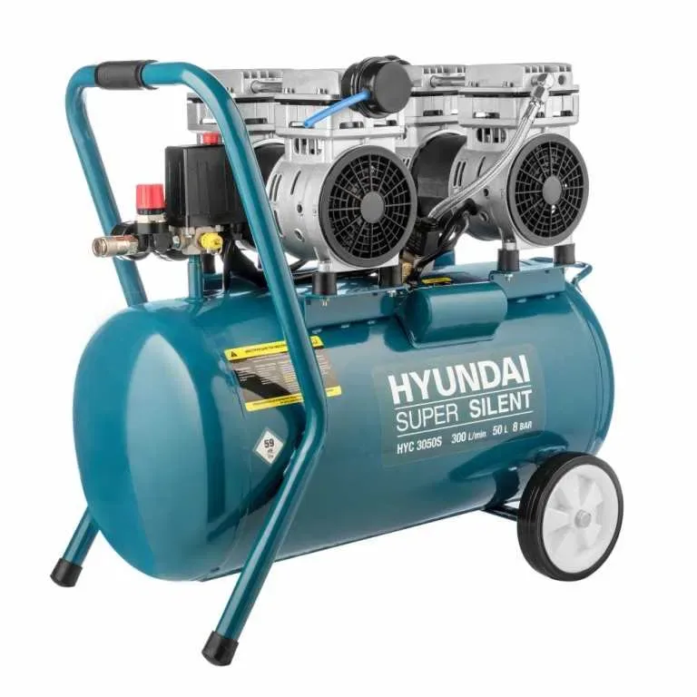 Компресор повітряний безмасляний  HYUNDAI HYC3050S 2кВт,300л/хв, 50л — фото 2