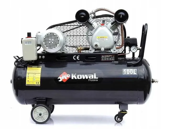 Компресор повітряний з ресивером KowaL Polska 1.8 кВт 100 л 350 л/хв компресор масляний для СТО компрессор масляный — фото 2
