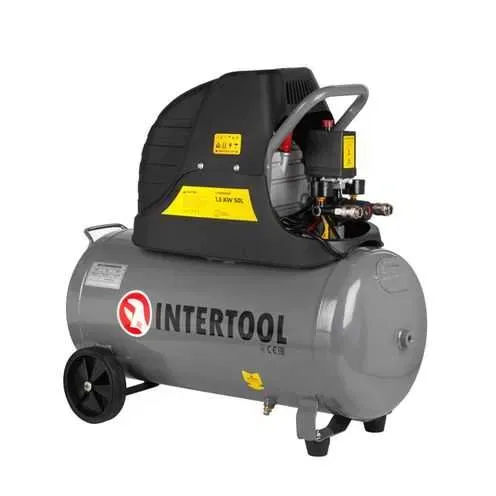 Компрессор, 50 л, 1,5 кВт, 220 В, 8 атм 206 л/мин 80 дБ INTERTOOL PT-0003 — фото 2