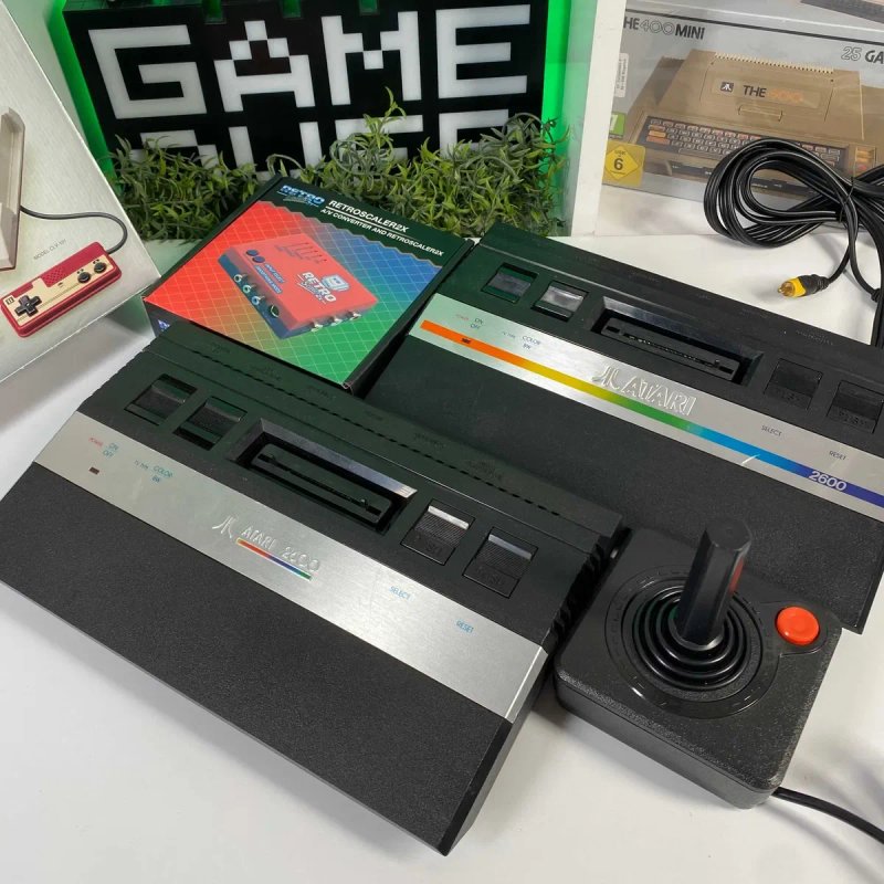 Консоль Atari 2600 Jr. Long Rainbow AV Mod Б/У Оригінальні Приставки Атарі — фото 6