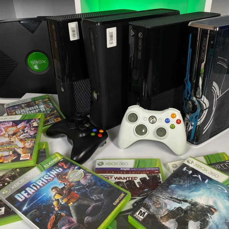 Консоль Microsoft Xbox 360 S Freeboot 500GB Б/У приставка іксбокс 360 С фрібут асортимент консолі майкрософт хбокс 360 — фото 7