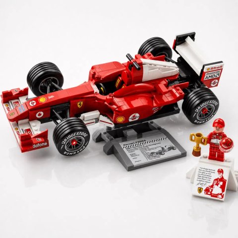 Конструктор Icons – Ferrari F2004 & Michael Schumacher (11375) | 735 деталей | сумісний з LEGO