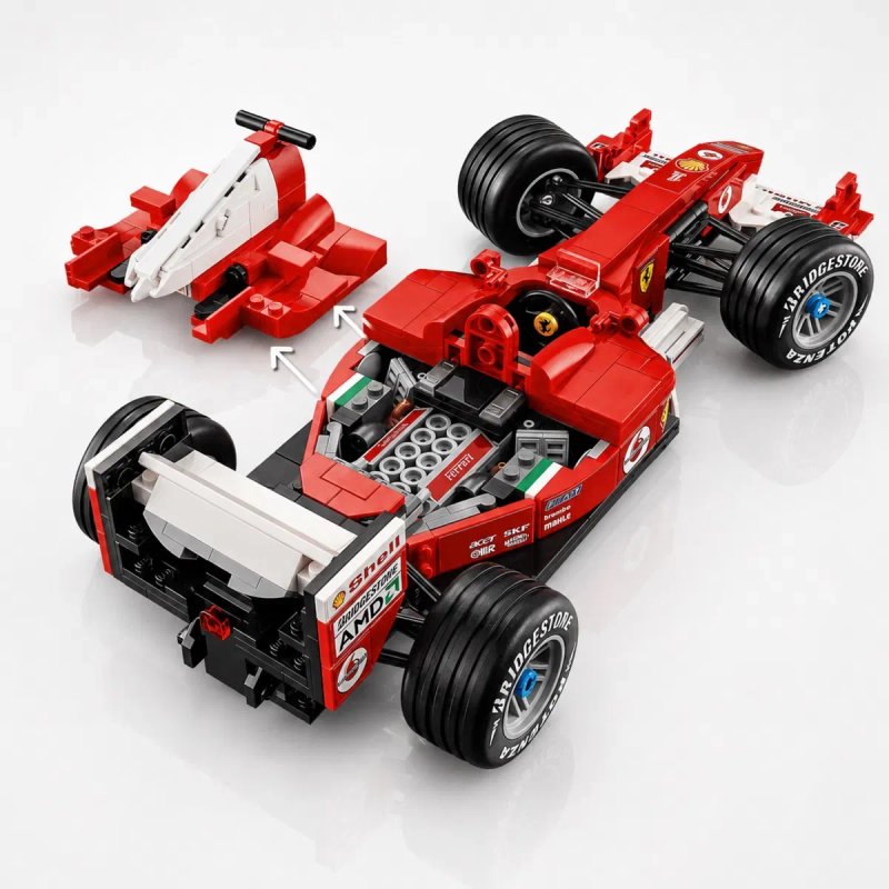 Конструктор Icons – Ferrari F2004 & Michael Schumacher (11375) | 735 деталей | сумісний з LEGO — фото 6