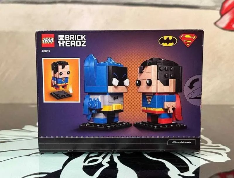 Конструктор LEGO Brick Headz 40859 Фігурки Супермена і Бетмена періоду Золотого віку — фото 2