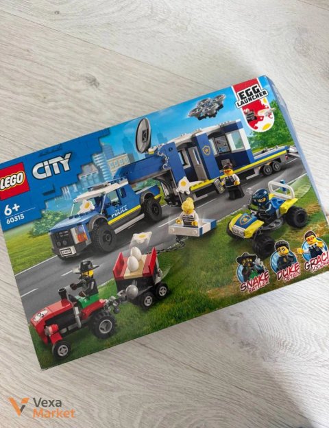 Конструктор LEGO City Поліцейський трейлер для перевезення автомобілів 60315