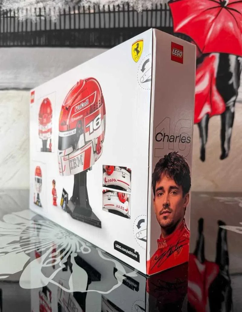 Конструктор LEGO Editions 43014 Шолом Шарля Леклера з команди Scuderia Ferrari HP — фото 4