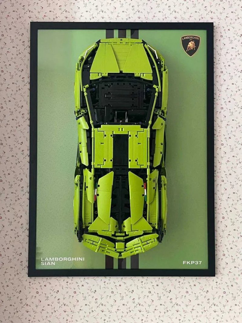 Конструктор Technic Lamborghini Sian FKP 37 (42115) + рамка, 3696 деталей — фото 2