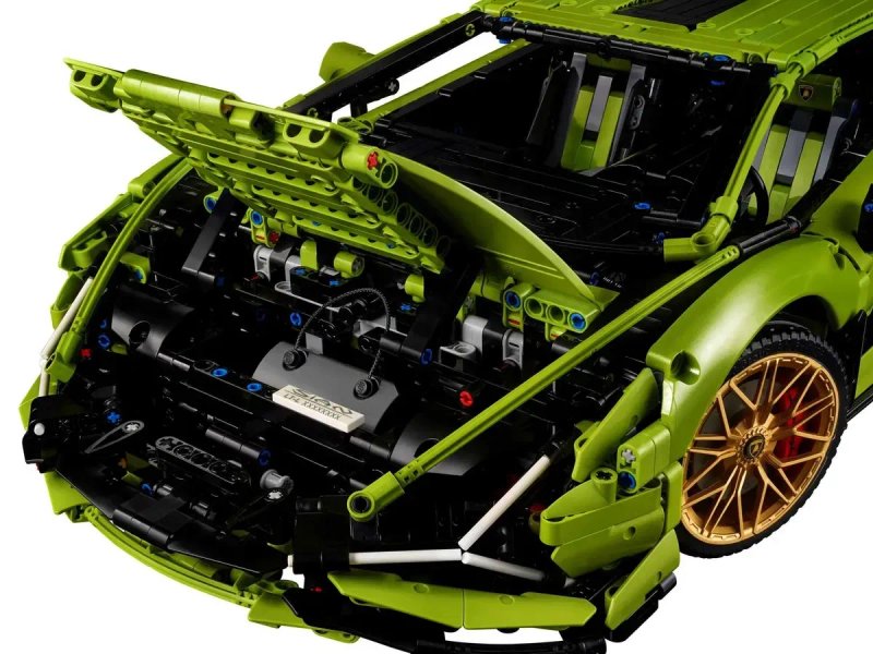 Конструктор Technic Lamborghini Sian FKP 37 (42115) + рамка, 3696 деталей — фото 6