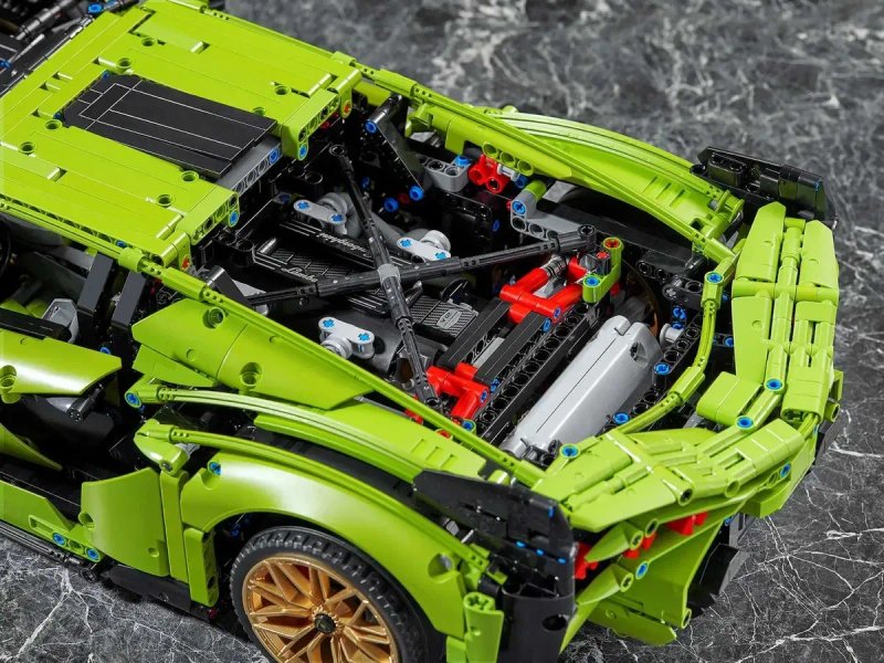 Конструктор Technic Lamborghini Sian FKP 37 (42115) + рамка, 3696 деталей — фото 7