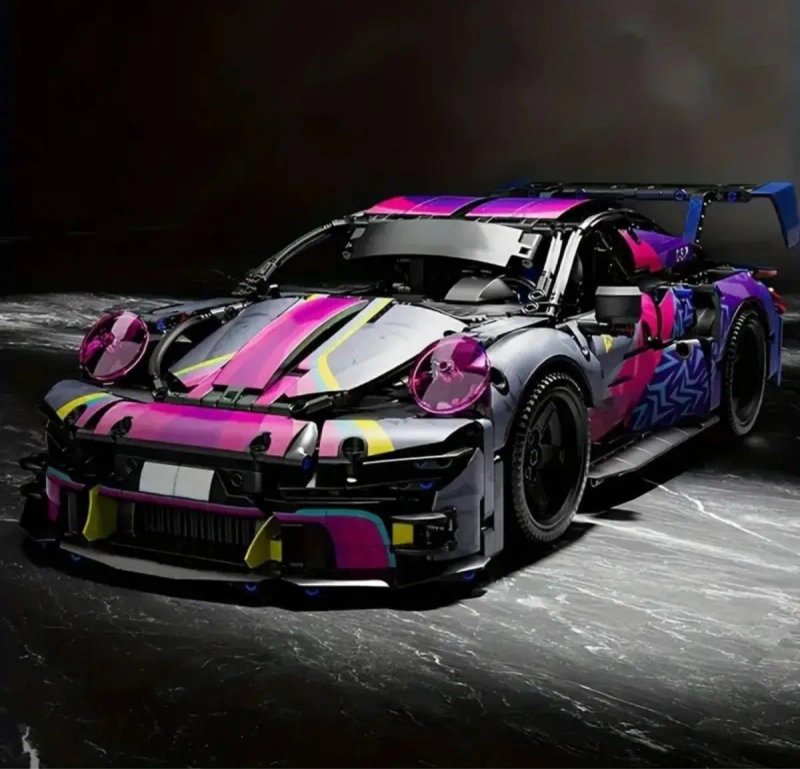 Конструктор Technic – Porsche 911 RSR Cyberpunk — фото 4
