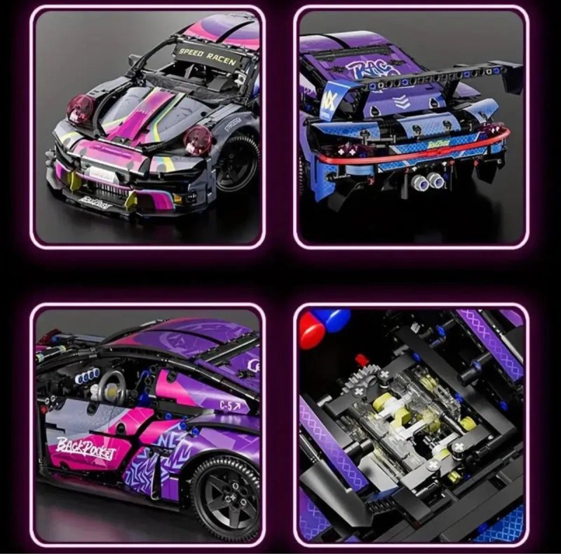 Конструктор Technic – Porsche 911 RSR Cyberpunk — фото 5