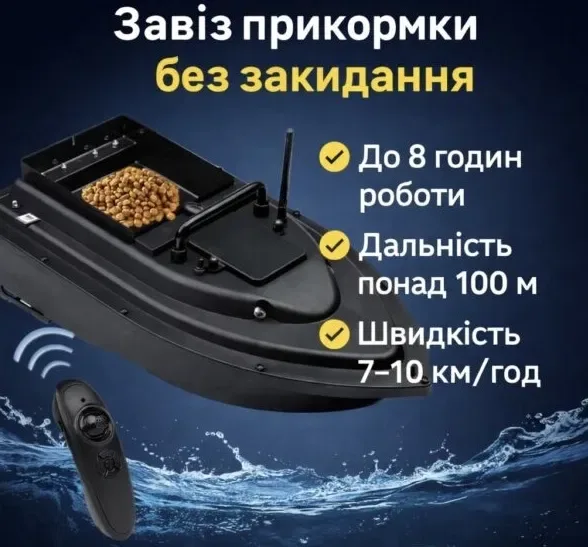 Кораблик короповий для риболовлі кораблик для прикормки довжиною 49 см кораблик карповый для прикормки кораблик для рыбалки — фото 8