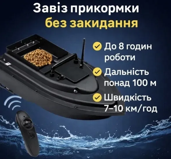 Кораблик короповий для риболовлі кораблик для прикормки з пультом довжина 49 см кораблик карповый для прикормки кораблик для рыбалки — фото 7