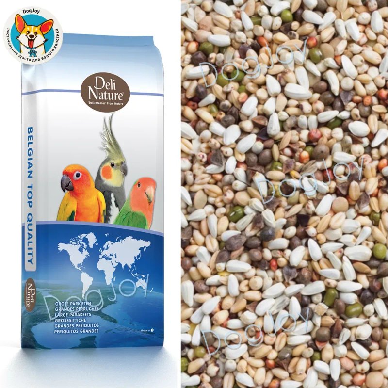 Корм для середніх/великих папуг Deli Nature #57/60/61/64/20/21/22/23 — фото 4