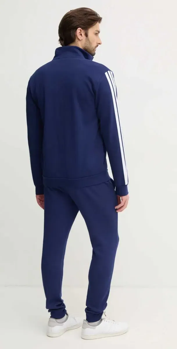 Костюм чоловічий спортивний Adidas Basic 3-Stripes JI8882 (ОРИГІНАЛ). — фото 2