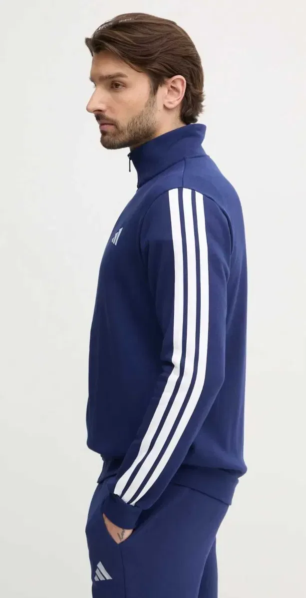 Костюм чоловічий спортивний Adidas Basic 3-Stripes JI8882 (ОРИГІНАЛ). — фото 3