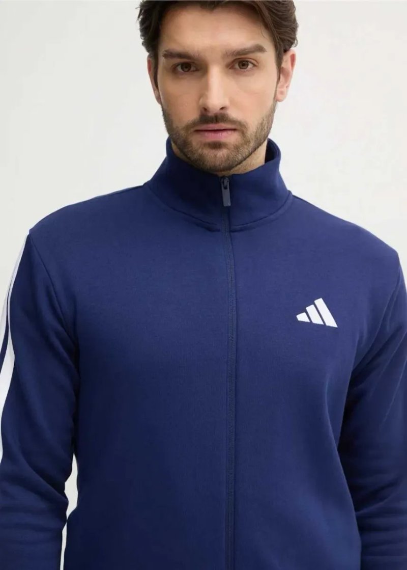 Костюм чоловічий спортивний Adidas Basic 3-Stripes JI8882 (ОРИГІНАЛ). — фото 4
