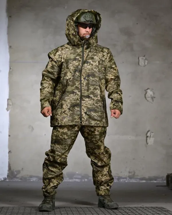 Костюм-дощовик Тактичний ПІКСЕЛЬ! Костюм-дождевик Тактический ПИКСЕЛЬ! Куртка Дощовик + Штани! Водонепроникна Мембрана! Розмір Універсальний! — фото 2