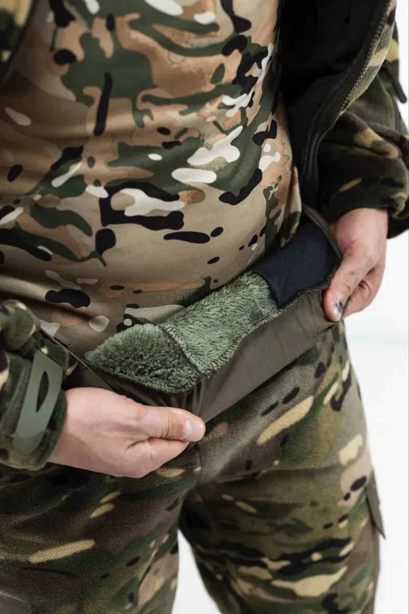 Костюм флісовий на підкладці, чоловічий, мультикам (фліска/куртка + штани) — фото 3