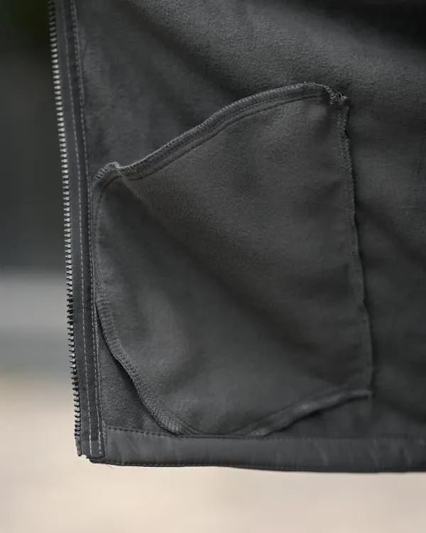 Костюм куртка + штани Stone island SOFTSHELL grot grey / ПІЗНЯ ОСІНЬ - ЗИМА теплий костюм софтшел графіт / темно сірий чоловічий спортивний костюм — фото 3