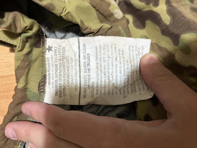 Костюм маскувальний М-ТАС ВІЛЬХА MULTICAM /// та /// Комплект Tennier Ind ECWCS GEN III Level 6 оригінал США — фото 7