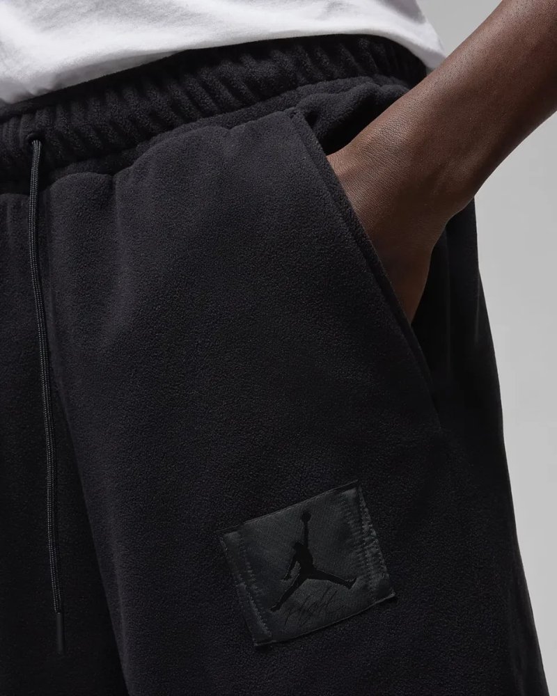 Костюм Nike Jordan Flight Polar Fleece Black Теплый Флис Штаны Худи — фото 8