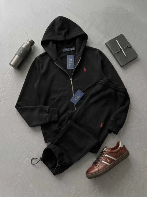 Костюм Polo чорний штани + кофта, костюм поло