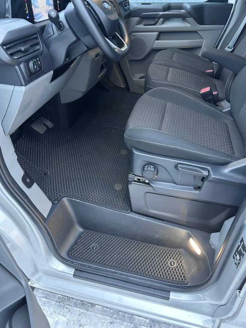 Коврики ЕВА Ворс Екошкіра Гума для Ford Transit Custom 2023+ килимки
