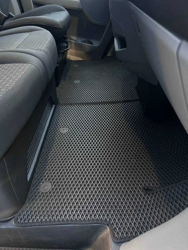 Коврики ЕВА Ворс Екошкіра Гума для Ford Transit Custom 2023+ килимки — фото 2