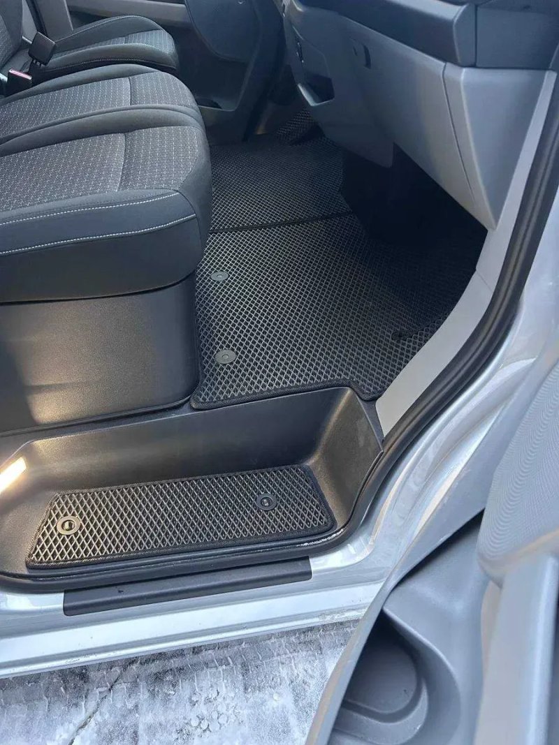 Коврики ЕВА Ворс Екошкіра Гума для Ford Transit Custom 2023+ килимки — фото 3