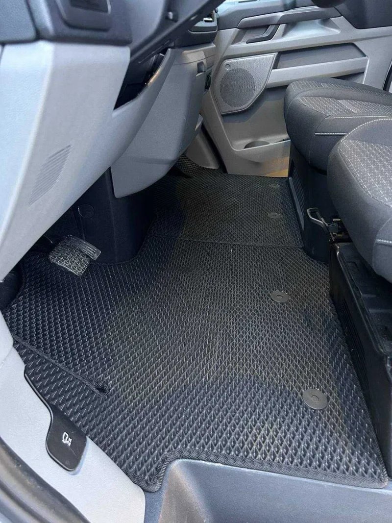 Коврики ЕВА Ворс Екошкіра Гума для Ford Transit Custom 2023+ килимки — фото 4