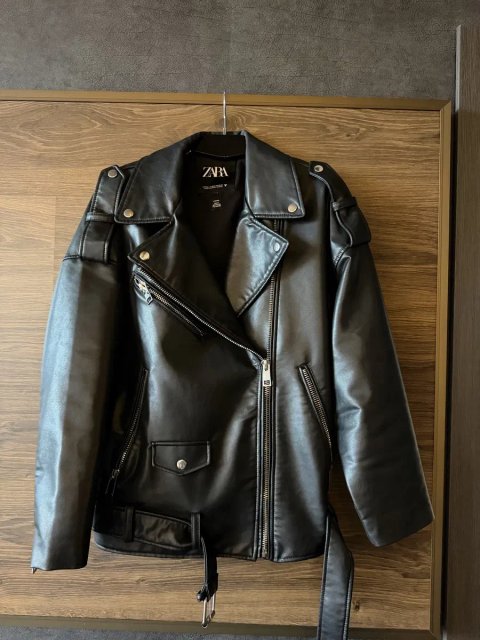 Кожанка Zara оверсайз