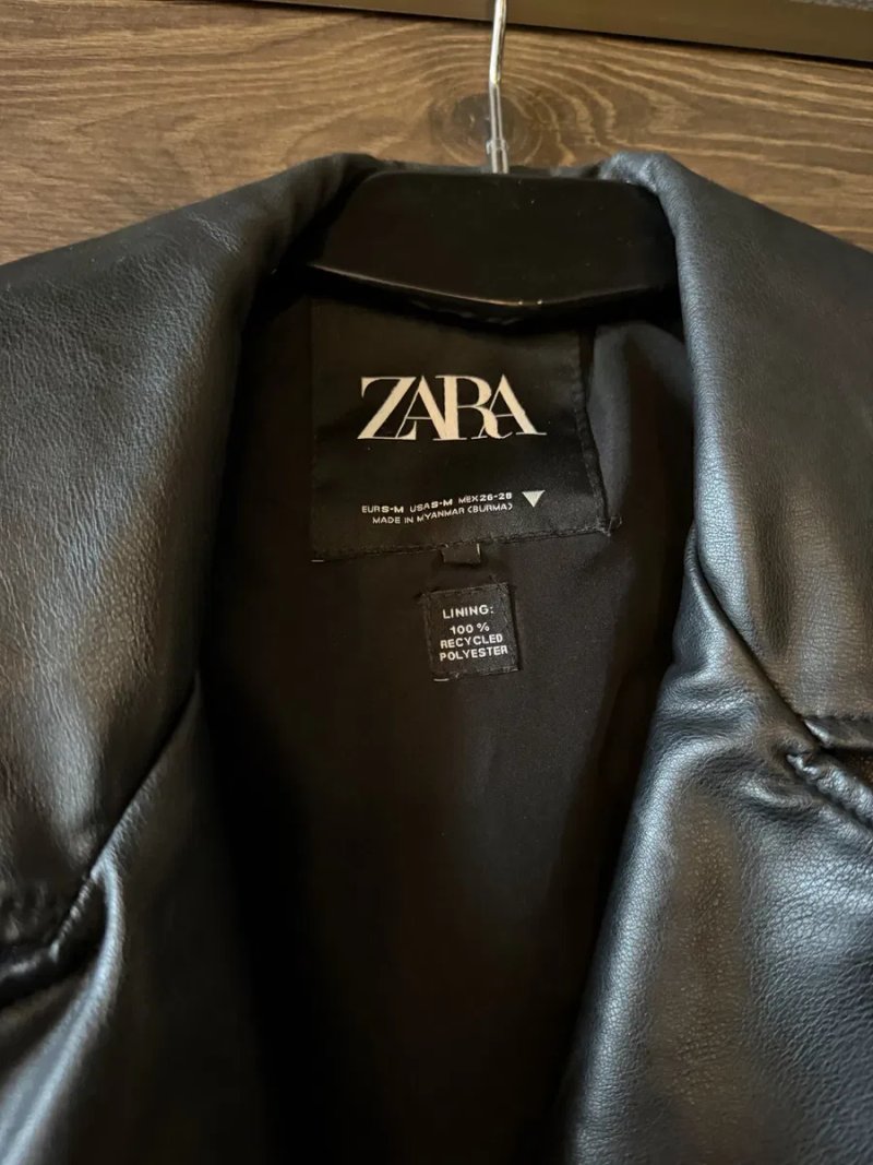 Кожанка Zara оверсайз — фото 3