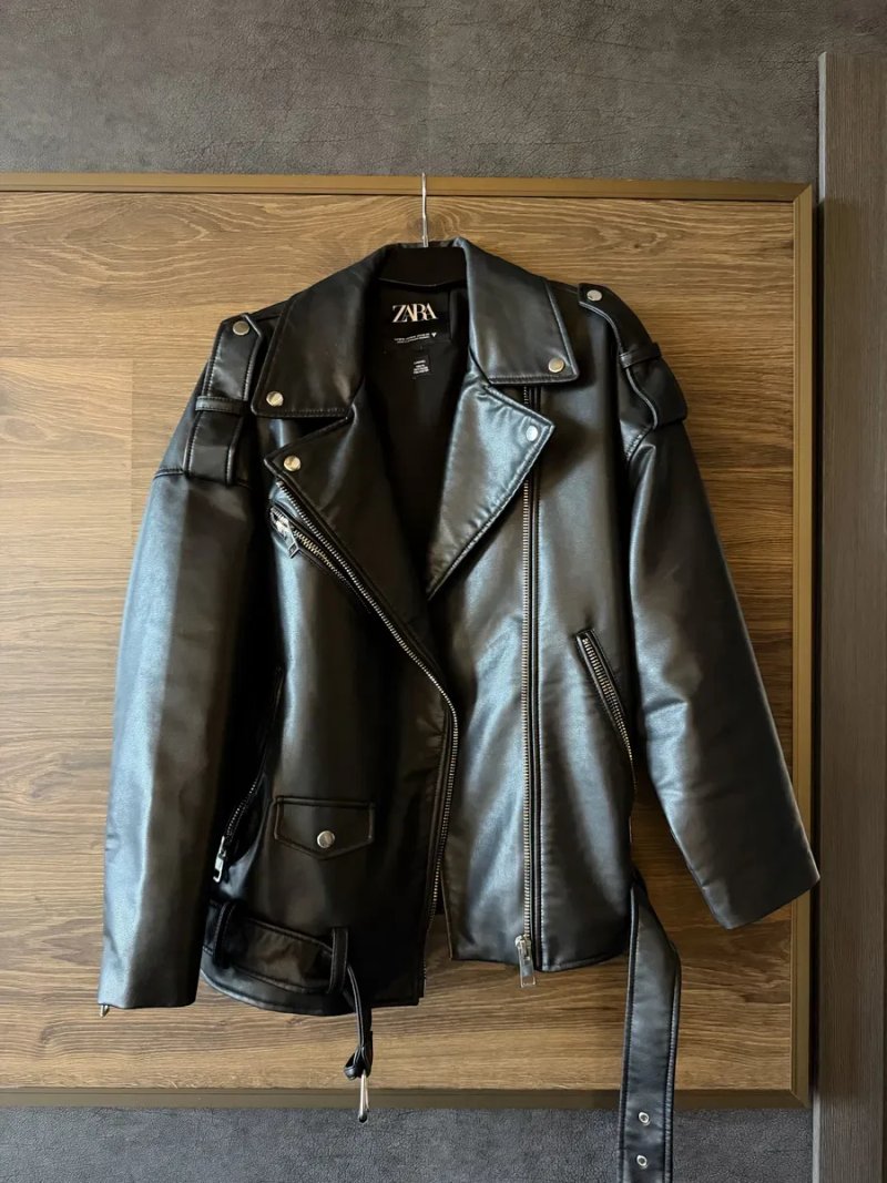 Кожанка Zara оверсайз — фото 4