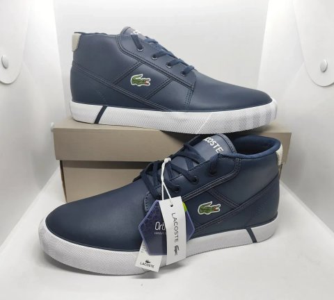 Кожаные 27 27,5 29 29,5см ботинки кроссовки кеды Lacoste оригинал