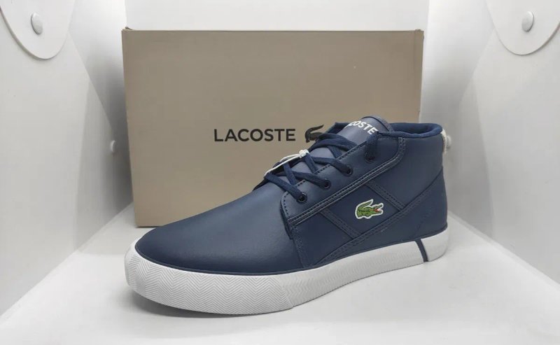 Кожаные 27 27,5 29 29,5см ботинки кроссовки кеды Lacoste оригинал — фото 4