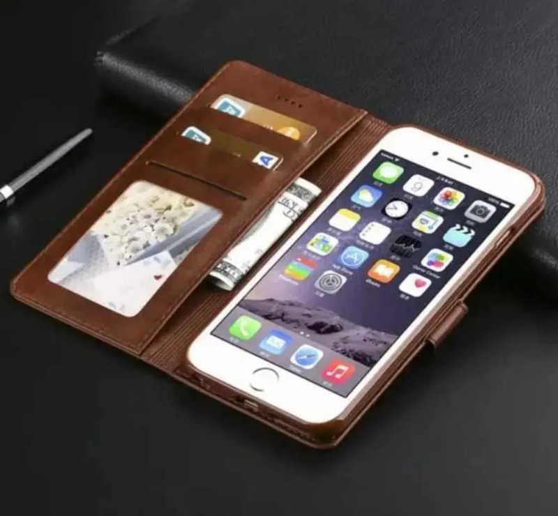 Кожаный чехол книжка на для моделей Apple iPhone чехлы айфон Pro Max — фото 6