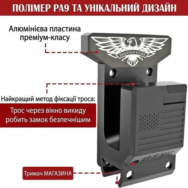Кріплення на стіну для карабанів AR-15 / M4 / M16 — фото 6