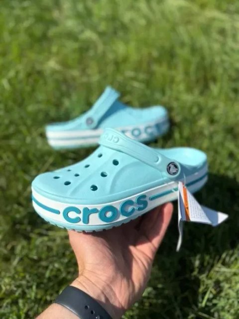 Крокс крокси баябенд жіночі блакитні crocs bayaband женские кроксы